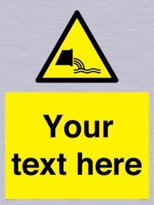 Custom Warning sewage effluent outfall